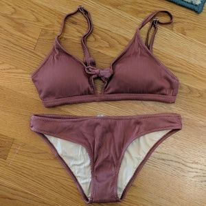 Cupshe ribbed bikini size M